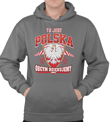 BLUZA Z KAPTUREM PATRIOTYCZNI TU JEST POLSKA